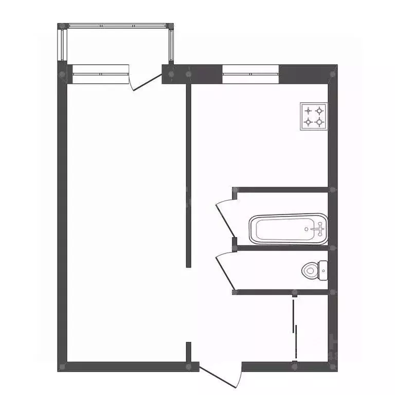 1-к кв. Амурская область, Белогорск Южная ул., 2 (33.0 м) - Фото 2