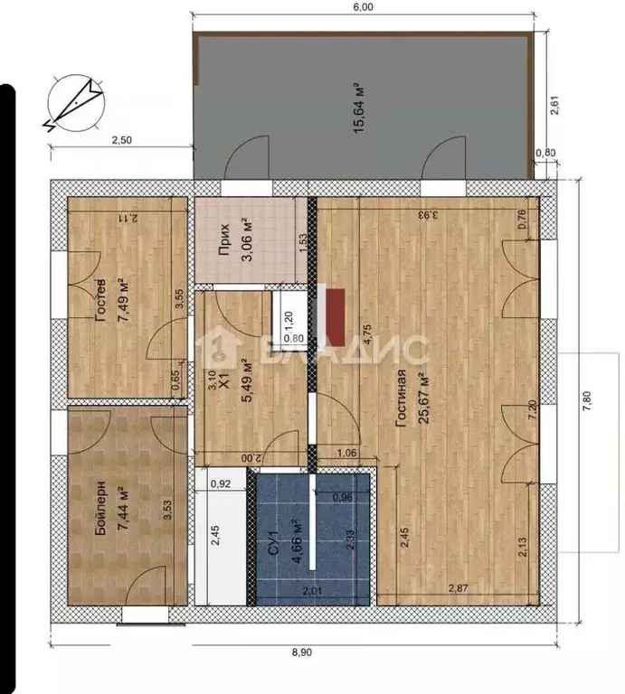 Дом в Ленинградская область, Ломоносовский район, Лаголовское с/пос, ... - Фото 2