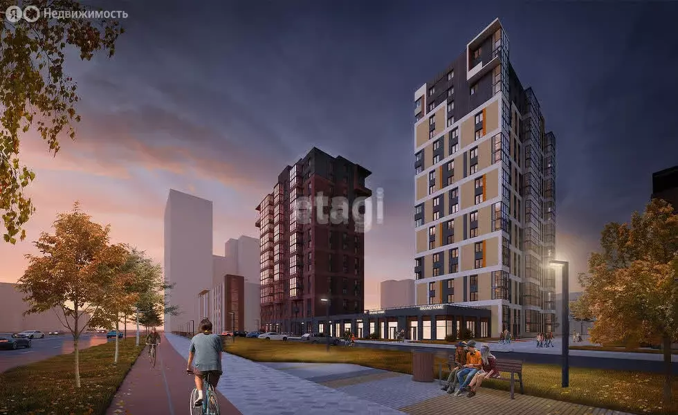 Квартира-студия: Тюмень, Профсоюзная улица, 55 (31.4 м) - Фото 1