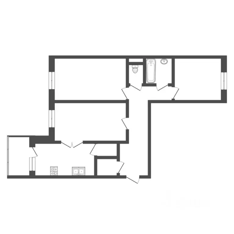 3-к кв. Тюменская область, Тюмень ул. Беляева, 29к1 (82.3 м) - Фото 2