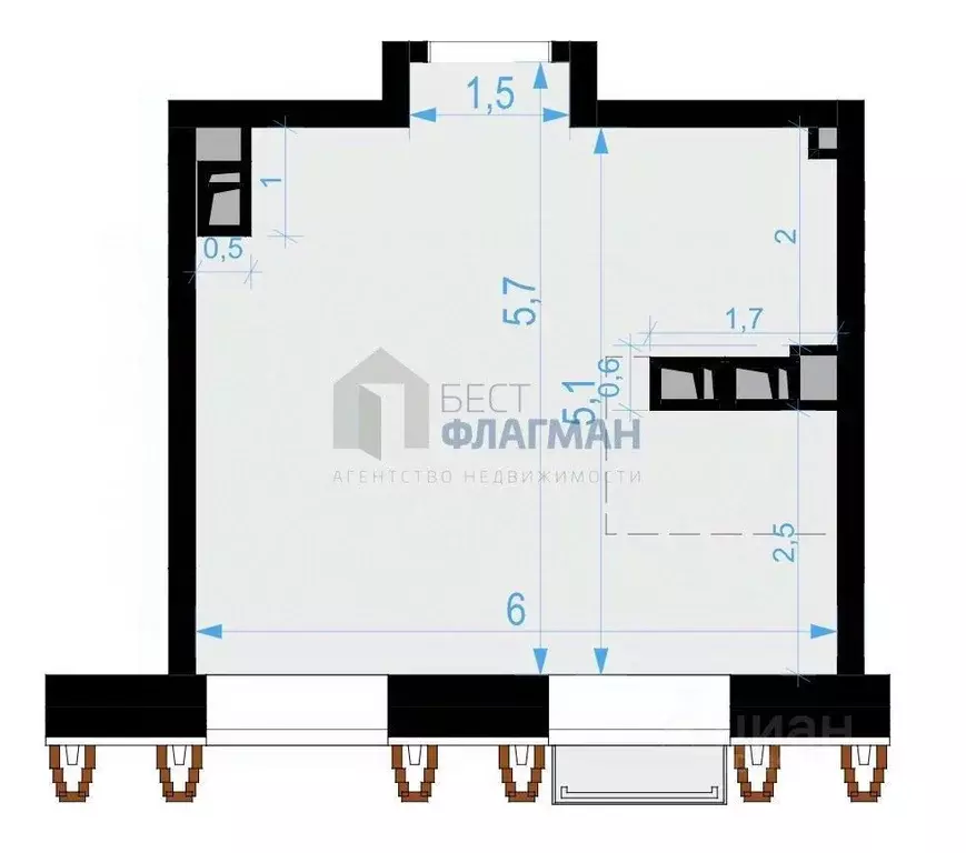 Помещение свободного назначения в Москва Выборгская ул., 18 (30 м) - Фото 2