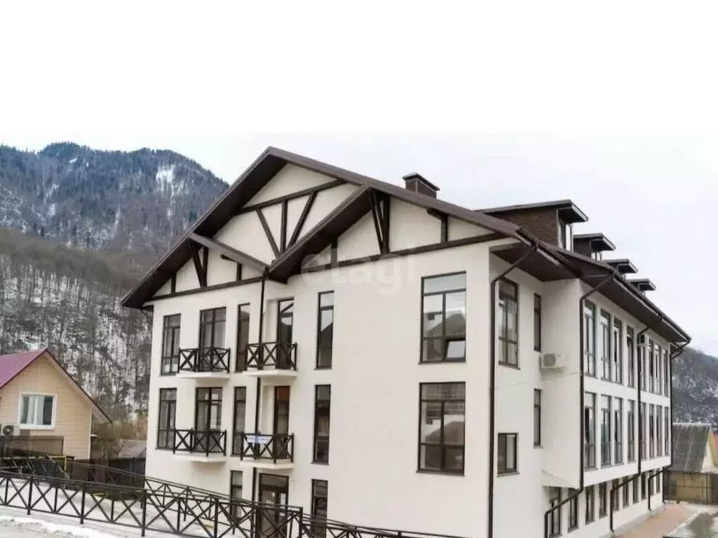 Квартира-студия: посёлок городского типа Красная Поляна, Плотинная ... - Фото 1