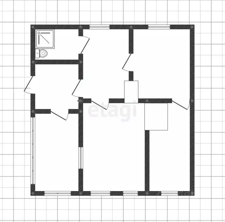 Дом в Белгородская область, Вейделевский район, с. Малакеево ул. ... - Фото 2