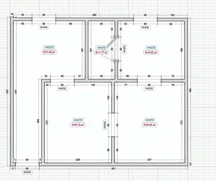 3-к кв. Ингушетия, Назрань Новая ул. (105.6 м) - Фото 1
