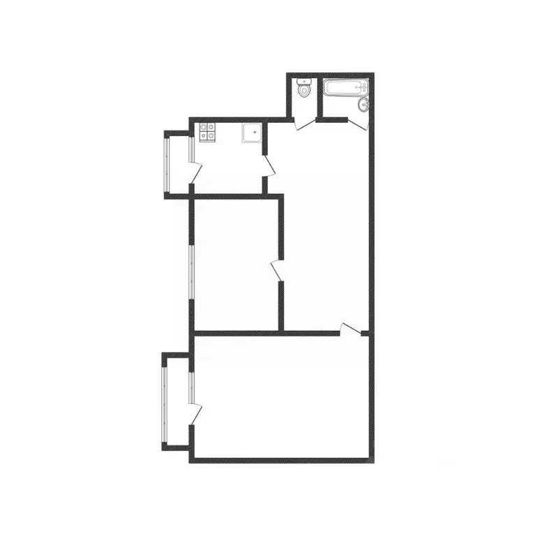 2-к кв. Белгородская область, Белгород ул. Есенина, 48 (52.0 м) - Фото 1
