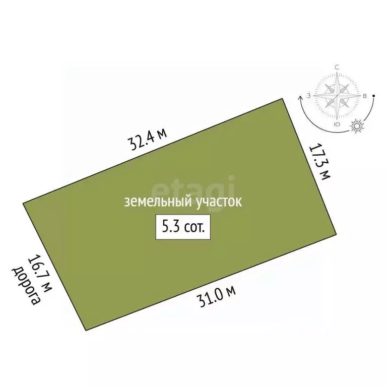 Участок в Пермский край, Пермь № 217 КС, 6 (5.3 сот.) - Фото 2