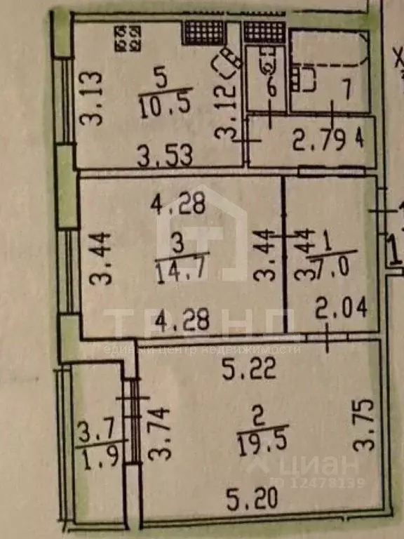 2-к кв. Санкт-Петербург ул. Ушинского, 2к1 (61.0 м) - Фото 2