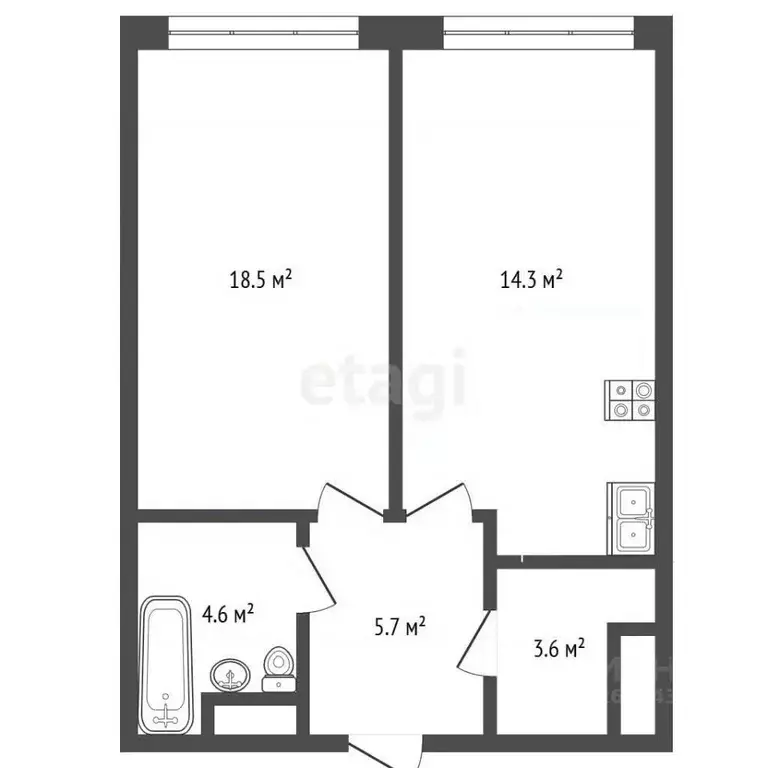 2-к кв. Москва просп. Генерала Дорохова, 49 (51.8 м) - Фото 2
