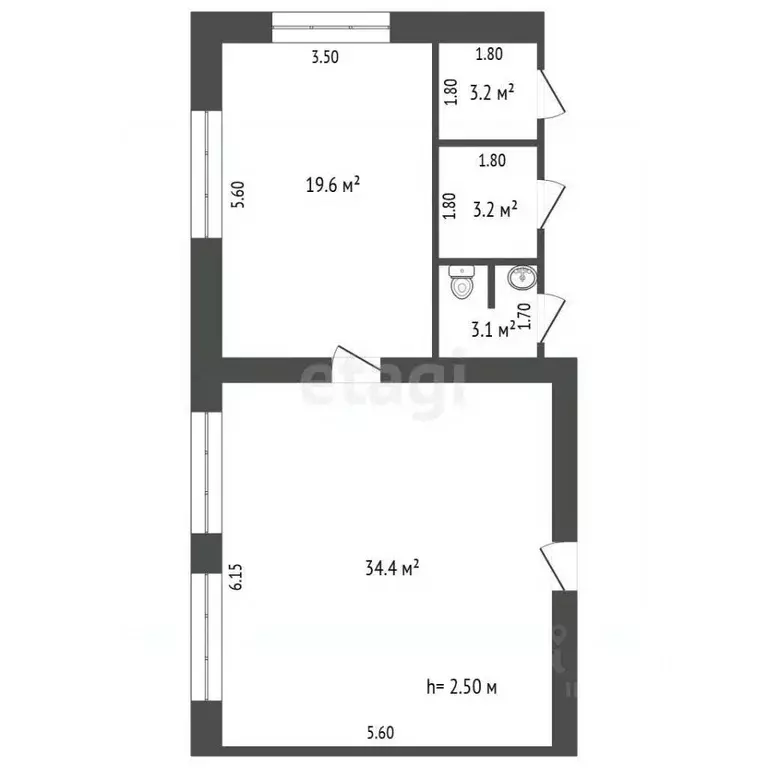 Офис в Мордовия, Саранск ул. Веселовского, 70 (54 м) - Фото 2