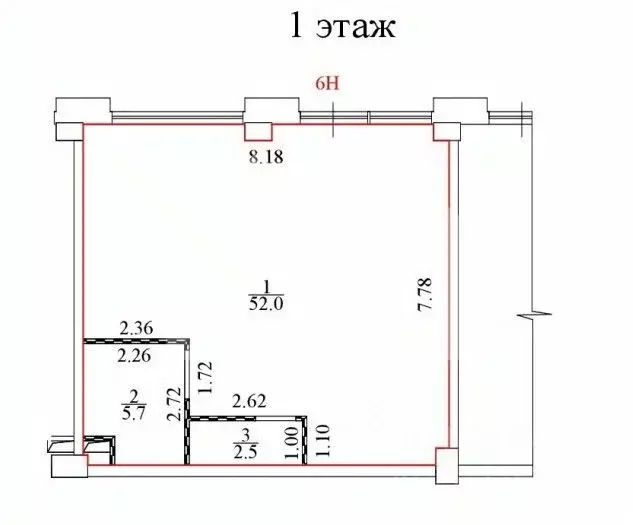 Торговая площадь в Москва Мичуринский просп., 56 (60 м) - Фото 2