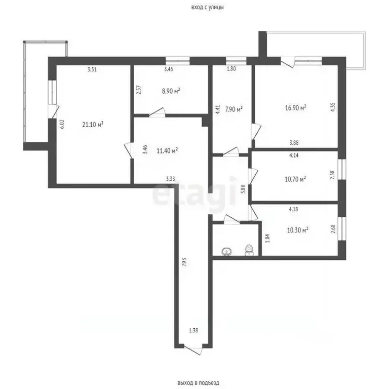 Офис в Вологодская область, Вологда ул. Маршала Конева, 10 (106 м) - Фото 2