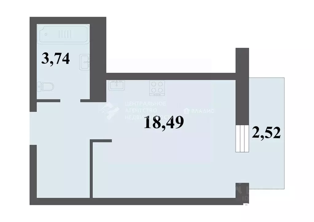 Студия Рязанская область, Рязанский муниципальный округ, с. Дядьково ... - Фото 2