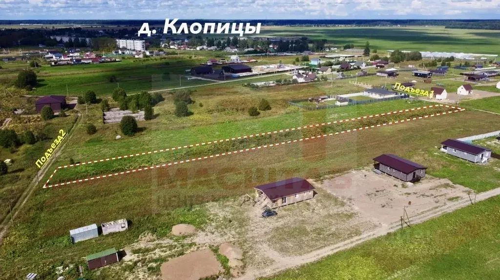 Участок в Ленинградская область, Волосовский район, д. Клопицы ул. ... - Фото 2