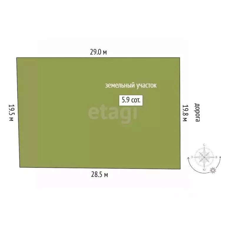 Участок в Тюменская область, Тюмень  (5.87 сот.) - Фото 2