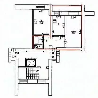 Комната Калужская область, Калуга ул. Калужского Ополчения, 3 (60.0 м) - Фото 1