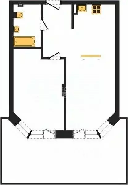 2-к кв. Новосибирская область, Новосибирск Кедровая ул., 79 (47.5 м) - Фото 2
