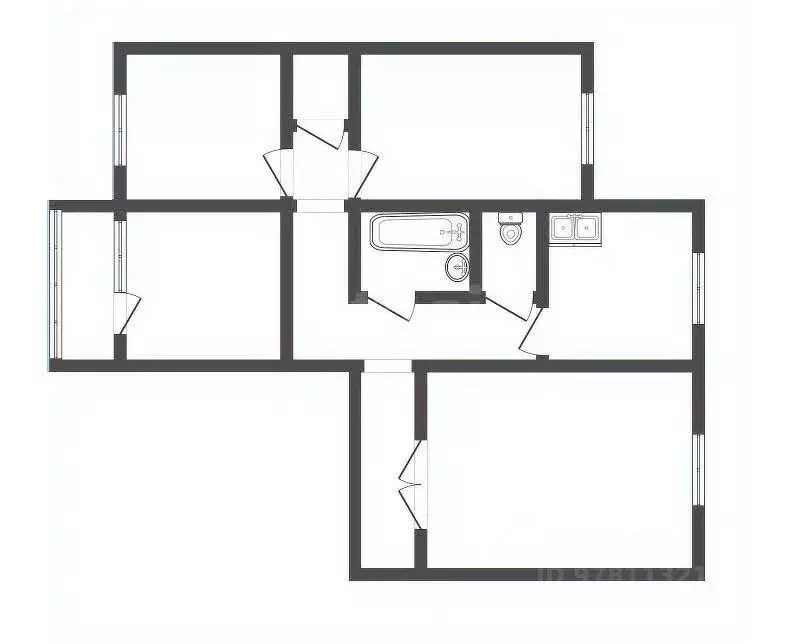 4-к кв. Кемеровская область, Прокопьевск ул. Есенина, 18 (75.7 м) - Фото 2