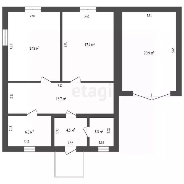 Дом в Тюменская область, Тюменский муниципальный округ, с. Яр ул. ... - Фото 2