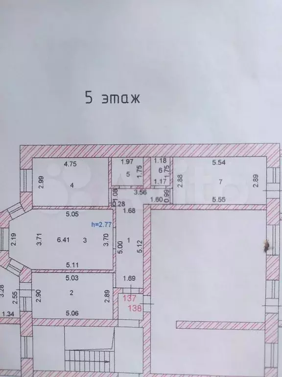 3-к. квартира, 90 м, 5/5 эт. - Фото 0