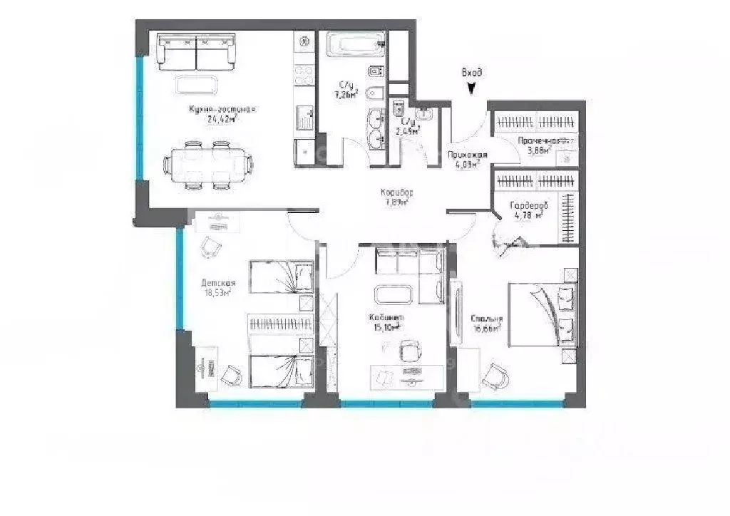 Продается 3-комнатная квартира - Фото 1