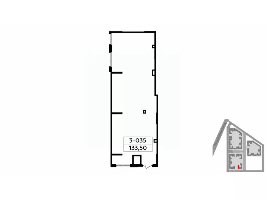 Торговая площадь в Москва № 160 кв-л, 1Вк4 (134 м) - Фото 2