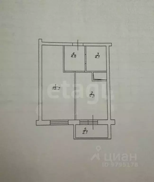 1-к кв. Татарстан, Лаишевский район, Столбищенское с/пос, с. Усады ул. ... - Фото 2