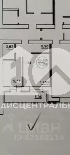 1-к кв. Новосибирская область, Новосибирск ул. Титова, 253/1 (37.0 м) - Фото 1