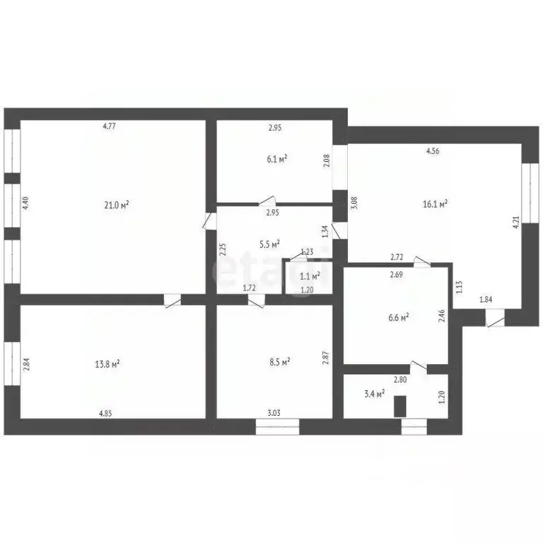 Дом в Тюменская область, с. Исетское ул. Мичурина, 95 (82 м) - Фото 2