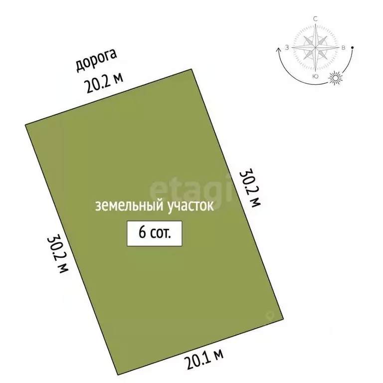 Участок в Татарстан, Альметьевск ул. Хариса Шайхатдарова, 66 (6.0 ... - Фото 2