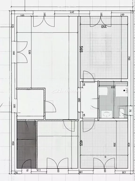 Дом в Крым, Симферопольский район, с. Трудовое ул. Нижняя, 62 (100 м) - Фото 2