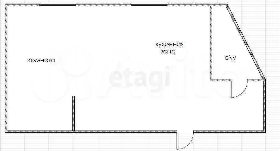 1-к. квартира, 36 м, 5/11 эт. - Фото 0