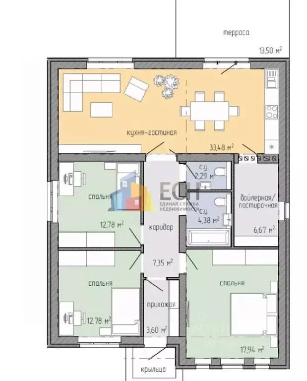 Дом в Тульская область, Ефремовский муниципальный округ, № 2 БХЗ и ТЭЦ ... - Фото 2