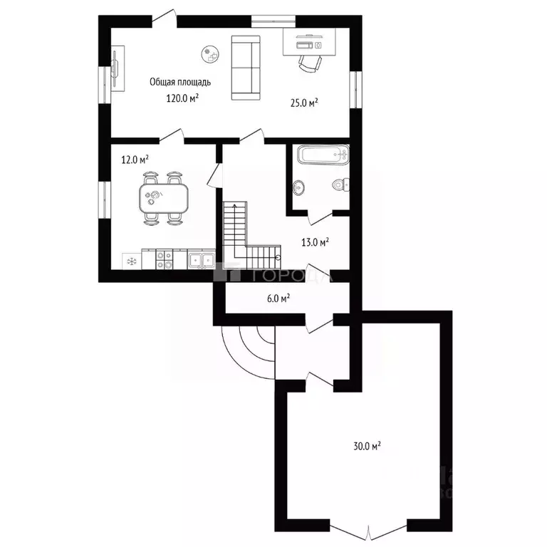 Дом в Новосибирская область, Новосибирский район, Мичуринский ... - Фото 2