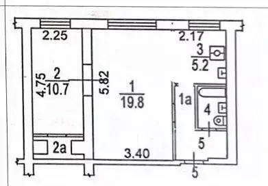 2-к кв. Москва ул. Космонавтов, 24 (43.0 м) - Фото 1