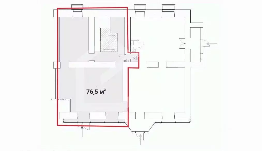 Помещение свободного назначения в Москва Брянская ул., 12 (77 м) - Фото 2