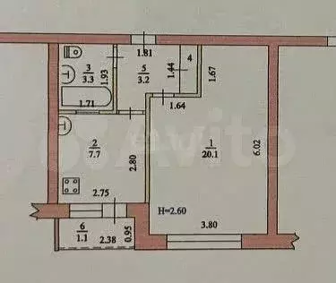 1-к. квартира, 35 м, 4/5 эт. - Фото 0