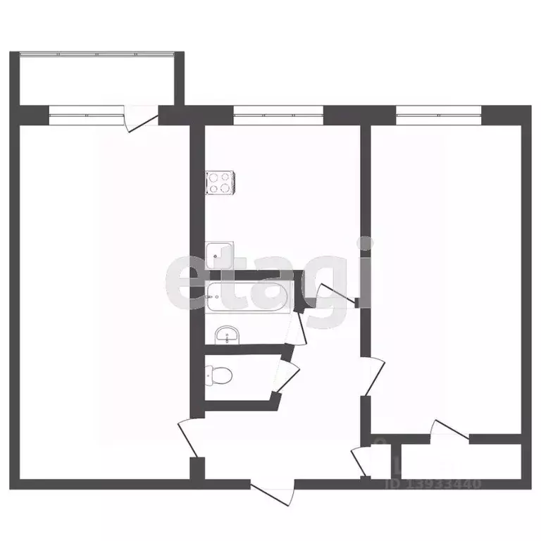 2-к кв. Тюменская область, Тюмень Тарманы мкр, ул. Игримская, 16 (43.4 ... - Фото 1