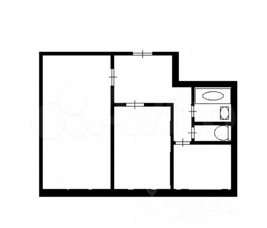 2-к. квартира, 45 м, 1/5 эт. - Фото 0