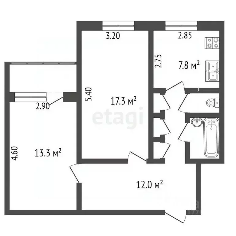 2-к кв. Ямало-Ненецкий АО, Новый Уренгой Советский мкр, 8/2 (55.0 м) - Фото 1