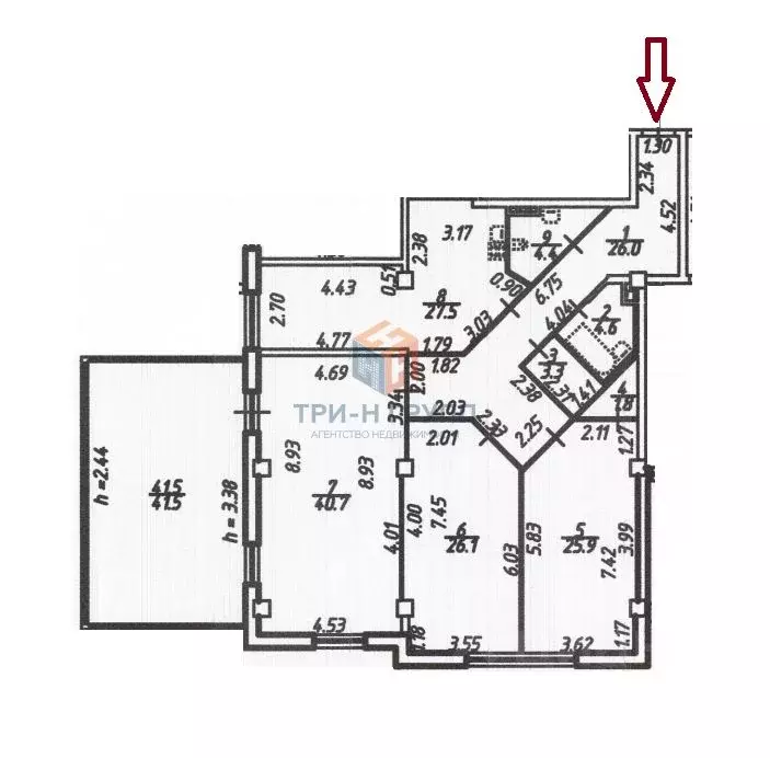 3-к кв. Санкт-Петербург Московский просп., 183-185 (160.3 м) - Фото 2