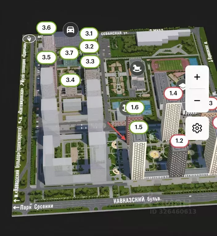 Помещение свободного назначения в Москва Кавказский бул., 51к1 (50 м) - Фото 2