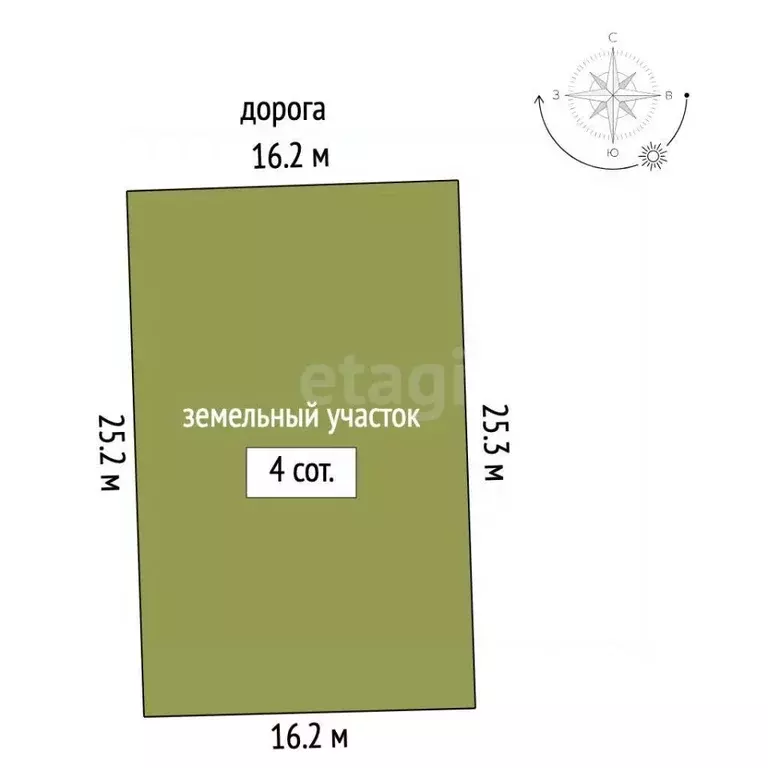 Участок в Ростовская область, Аксай ул. Волгоградская (4.0 сот.) - Фото 2