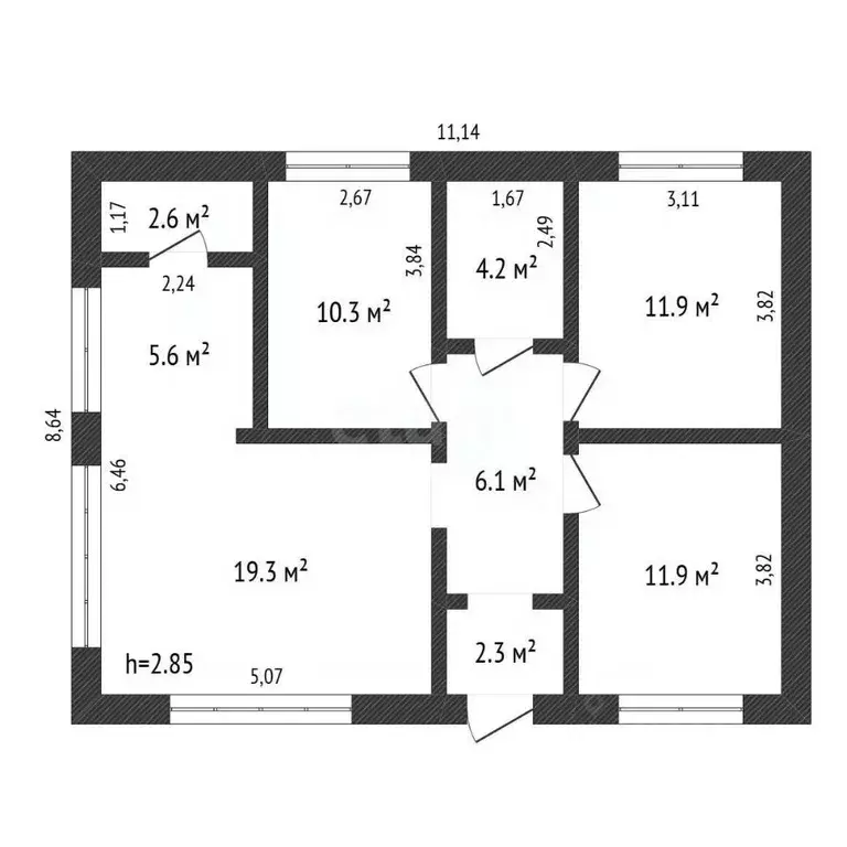 Дом в Амурская область, Благовещенский район, с. Чигири Полевая ул., 3 ... - Фото 1