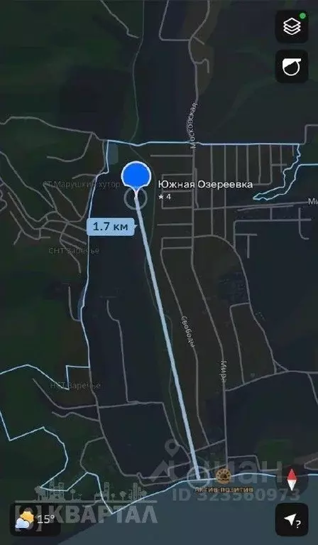 Участок в Краснодарский край, Новороссийск городской округ, с. Южная ... - Фото 2