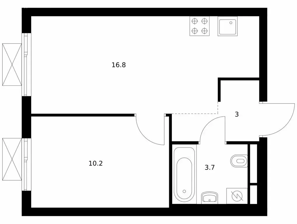1-комнатная квартира: Мытищи, жилой комплекс Яуза Парк (33.7 м) - Фото 1