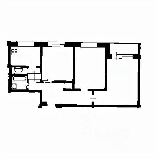 3-к кв. Москва Ленинский просп., 3 (60.0 м) - Фото 2