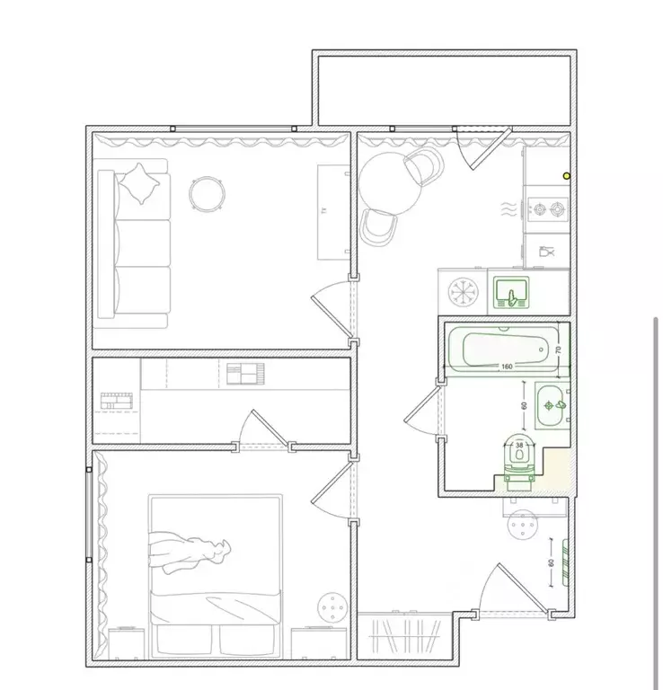 2-к кв. Москва Тимирязевская ул., 38/25 (40.0 м) - Фото 2