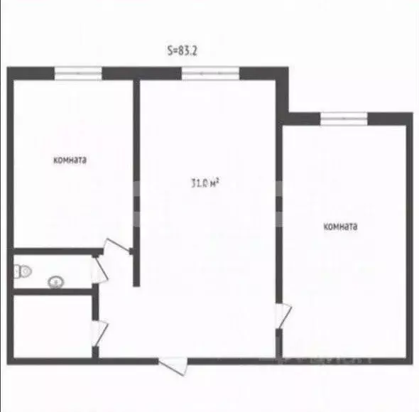 3-к кв. Московская область, Жуковский ул. Амет-хан Султана, 15к4 (83.2 ... - Фото 2