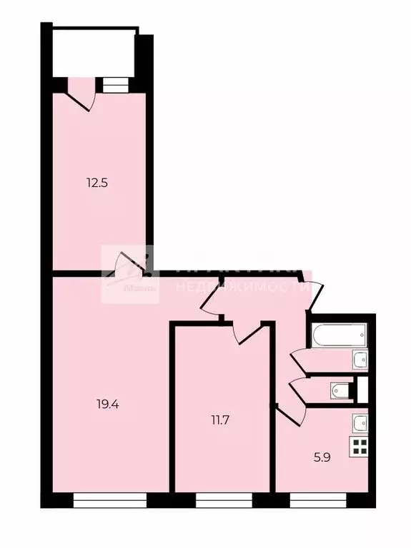 3-комнатная квартира: Москва, Ленинградское шоссе, 9к3 (58.1 м) - Фото 2