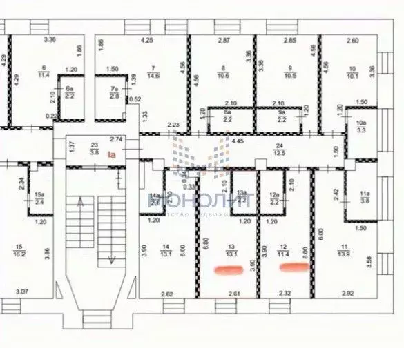 Студия Москва пл. Журавлева, 2С2 (13.6 м) - Фото 2